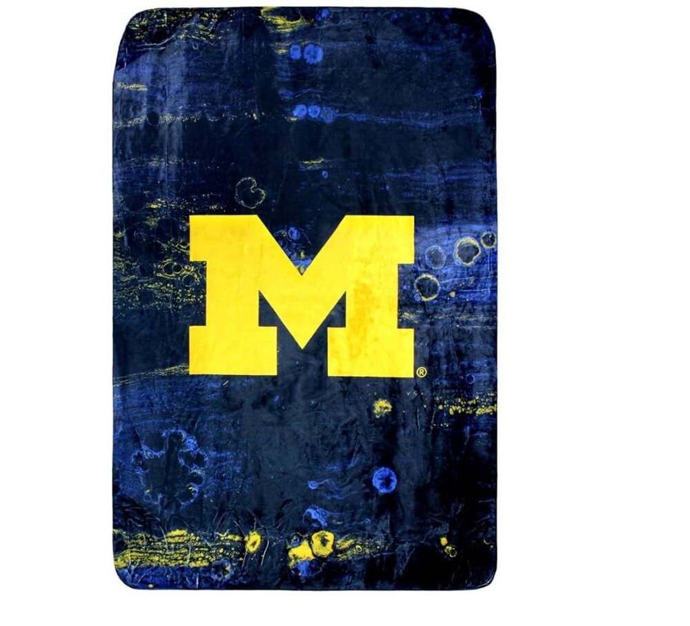 Michigan Wolverines Sublimated Soft Throw Blanket 30x40”